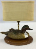 Sm. Wood Decoy Lamp