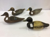 Lot of 4 Unknown Wood Duck Decoys (19)