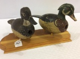 Lot of 2 Wood Ducks by R. Wade-Made