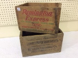 Lot of 2 Adv. Ammo Boxes Including Remington