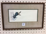 Framed Adv. Envelope w/ Duck