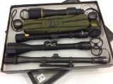 Lot of 4 Scopes Including Weatherby, Tasco,