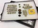 Collection of Coins Including 24 Mercury Dimes,