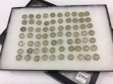 Collection of 70 Mercury Dimes