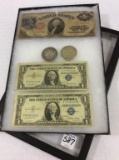 Collection of Coins & Paper Money Including