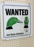 Metal Ducks  Unlimited Wanted Sign