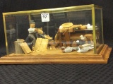 Miniature Carved Scene of Duck Carvers