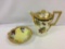 Lot of 2 Hand Painted Pieces Including