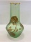 Lg. Mt. Joye Cameo Vase-Green w/ Gold