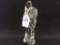 Signed Baccarat Crystal Glass Angel Playing