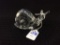 Signed Baccarat Crystal Snail Figurine