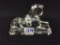 Signed Baccarat Crystal Glass Sphinx Figurine