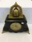 Antique Keywind Mantle Clock w/ Top Bell