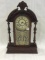 Antique Keywind Clock w/ Etched Tablet