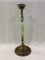 Ornate Brass & Marble Candle Stand