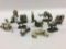 Lot of 11 Sm. Heavy Pewter Animals