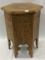 Sm. Ornate Wood Carved Pedestal Stand