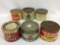 Lot of 6 Sm. Coffee Tins Including