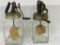 Lot of 2 Glass Butter Churns Including