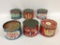 Lot of 6 Adv. Coffee Tins Including