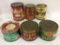 Lot of 6 Adv. Coffee Tins Including