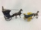 Lot of 2 Tin WInd Up Horse & Buggy w/