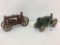 Lot of 2 Iron Toy Tractors