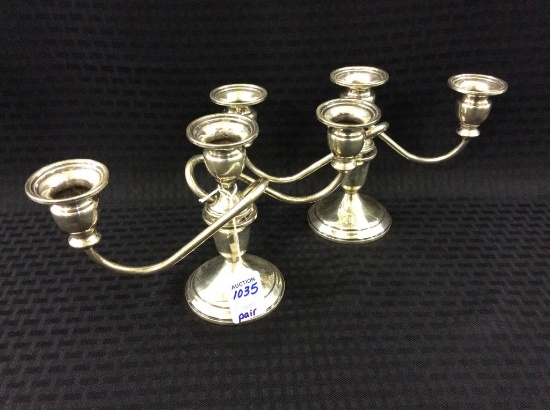 Lot of 2  Towle Sterling Silver Candle Sticks