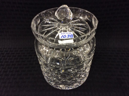 Wateford Crystal Biscuit Jar w/ Lid