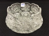 Lg. American Brilliant Cut Glass Bowl