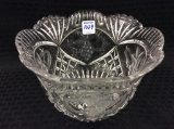 Crystal Bowl w/ Etched Grapes