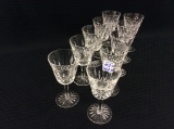 Lot of 10 Waterford Stemmed Wine Glasses