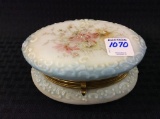 Floral Decorated Wavecrest Dresser Box