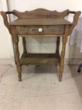 Wood One Drawer Wash Stand