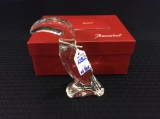 Signed Baccarat Crystal Toucan Figurine w/