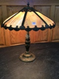 Empire of Chicago Slag Glass Lamp