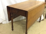 Antique Wood Drop Leaf Table-Approx.