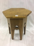 Sm. Wood Pedestal Table (1)