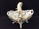 Lg. Dresden Handled Center Piece Bowl