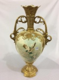 Very Lg. Ornate Dbl Handle Victorian Vase