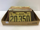 Group of Old License Plates