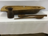 Lot of 4 Includng Very Lg. Primitive Dough