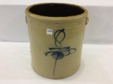 Salt Glaze Stoneware Crock w/ Cobalt