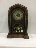 Antique Keywind Clock w/ Star Design