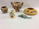 Lot of 5 Indian Pottery Pieces