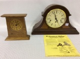 Lot of 2 Modern Clocks Including Howard