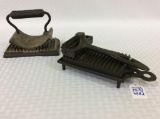 Pair of Vintage Fluting Irons Including