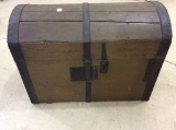 Primitive Wood Dome Top Trunk