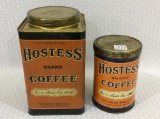 Lot of 2 Hostess Brand Coffee Tins