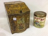 Lot of 2 Plow Boy Tobacco Tins